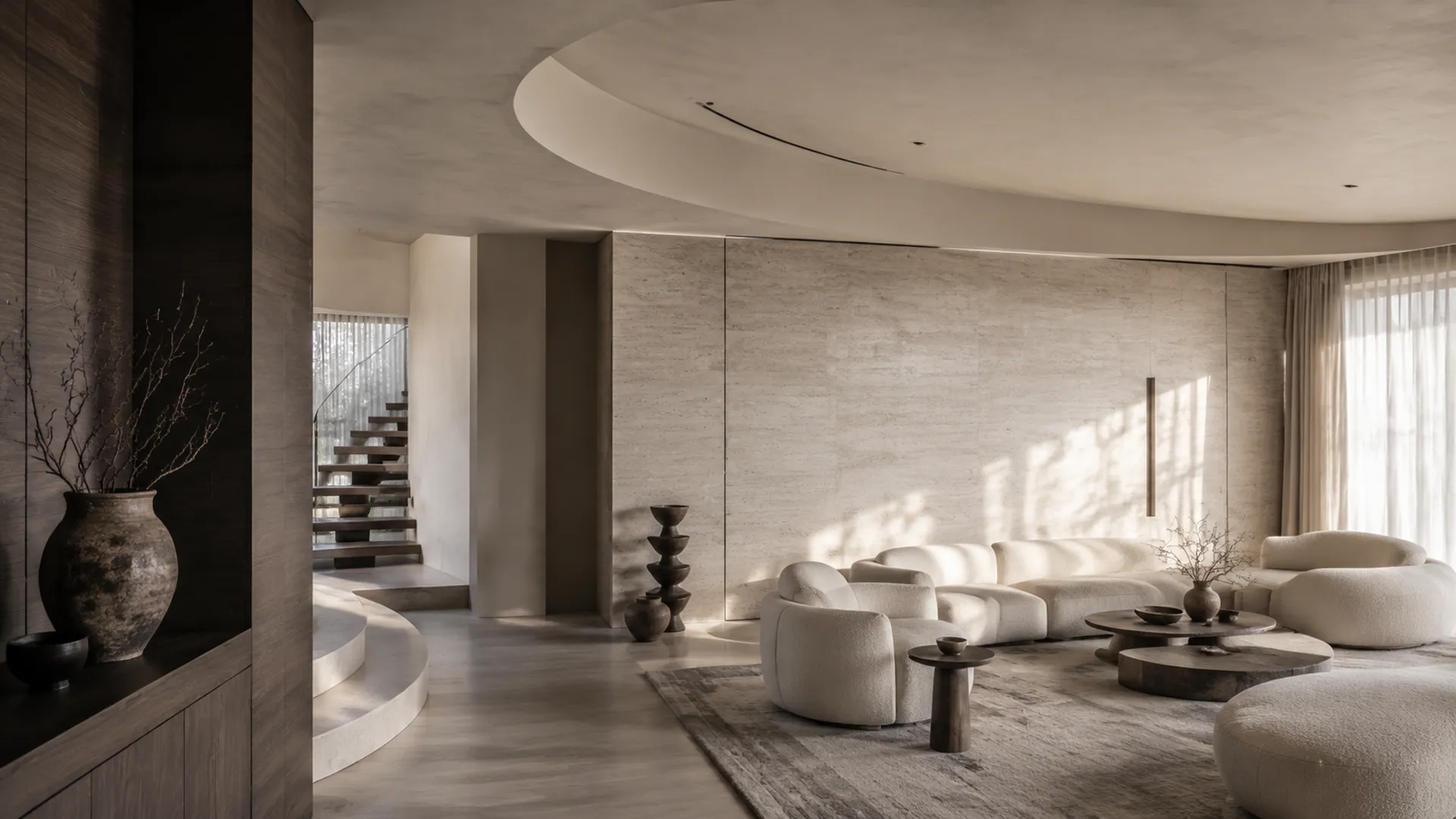 Sculptural penthouse